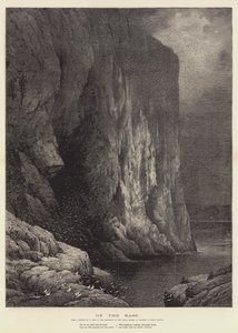 Op de bas, in de tentoonstelling van de Royal Society of Painters in Water Colours